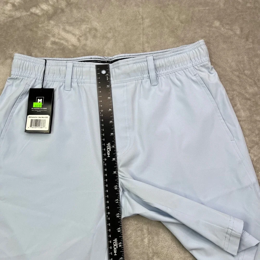 Waggle Scramble Short Mens Medium Breeze Light Blue Solid‎ Performance Stretch